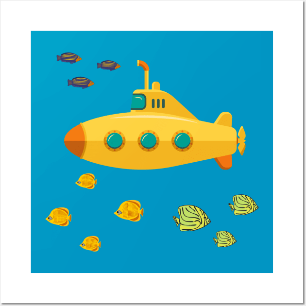 Yellow submarine Wall Art by lakokakr